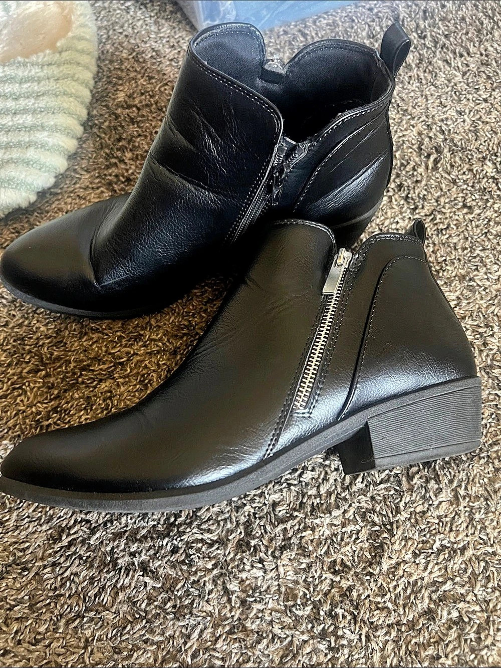 Falls Creek Black Ankle Boots Like New